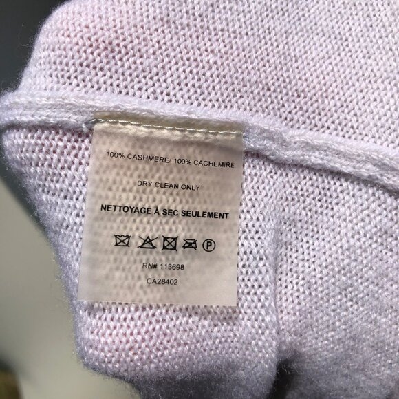 Margaret O’Leary Small Cashmere Cardigan Top Sweater Open Gray Cream Long Sleeve - Picture 5 of 8